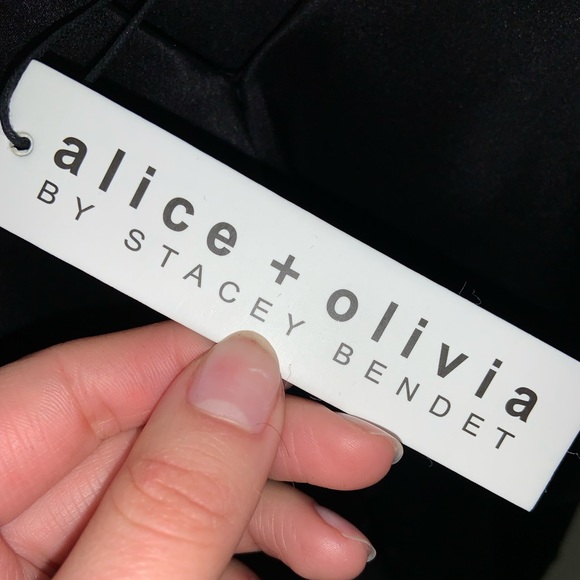 COPY - Alice & Olivia Katherine Black Silk Ruffle Cropped Cami Top –– NWT - Picture 13 of 16